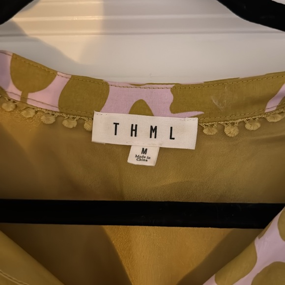 THML Pink and Gold Floral Dress - Picture 2 of 3